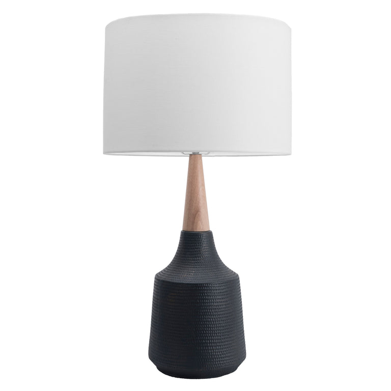 BLACK CERAMIC TABLE LAMP - 28 | LIGHTING
