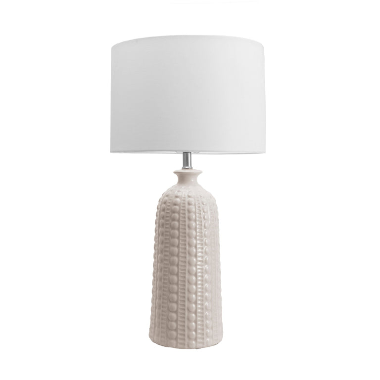 WHITE CERAMIC TABLE LAMP - 30 | LIGHTING