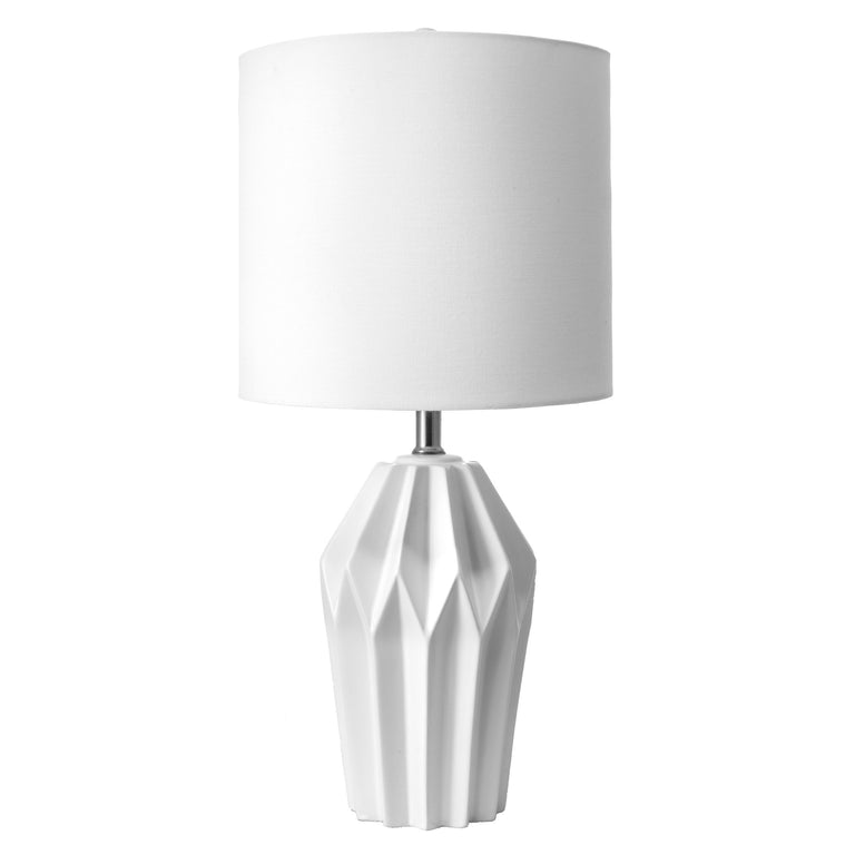 CERAMIC FACETED TABLE LAMP - 24 | LIGHTING