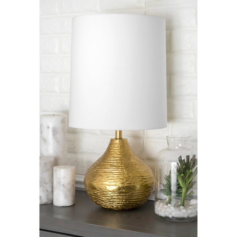 GOLD METAL ETCHED TABLE LAMP - 27 | LIGHTING