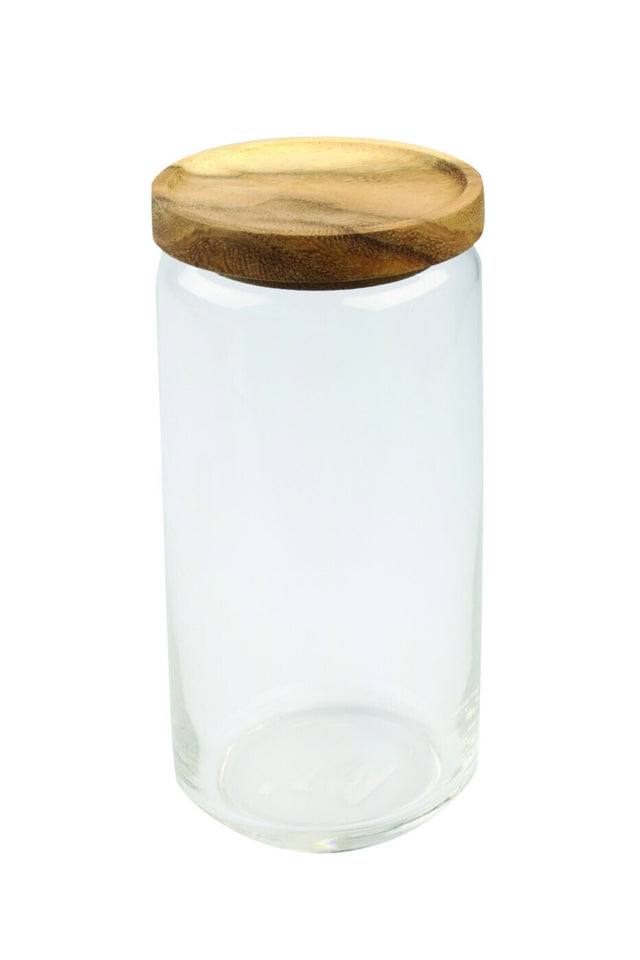 ACACIA LID GLASS CANISTERS | CONTAINER