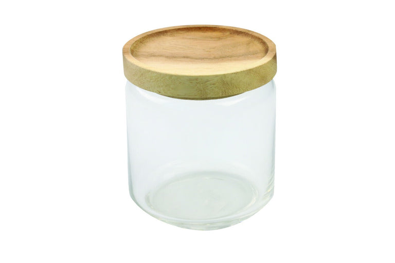 ACACIA LID GLASS CANISTERS | CONTAINER