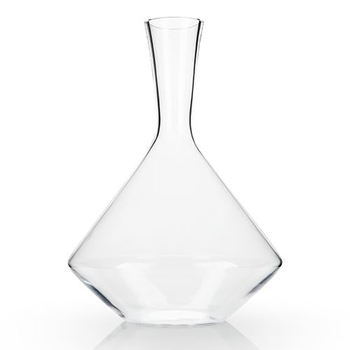 ANGLED CRYSTAL WINE DECANTER | COCKTAIL ENTERTAINING