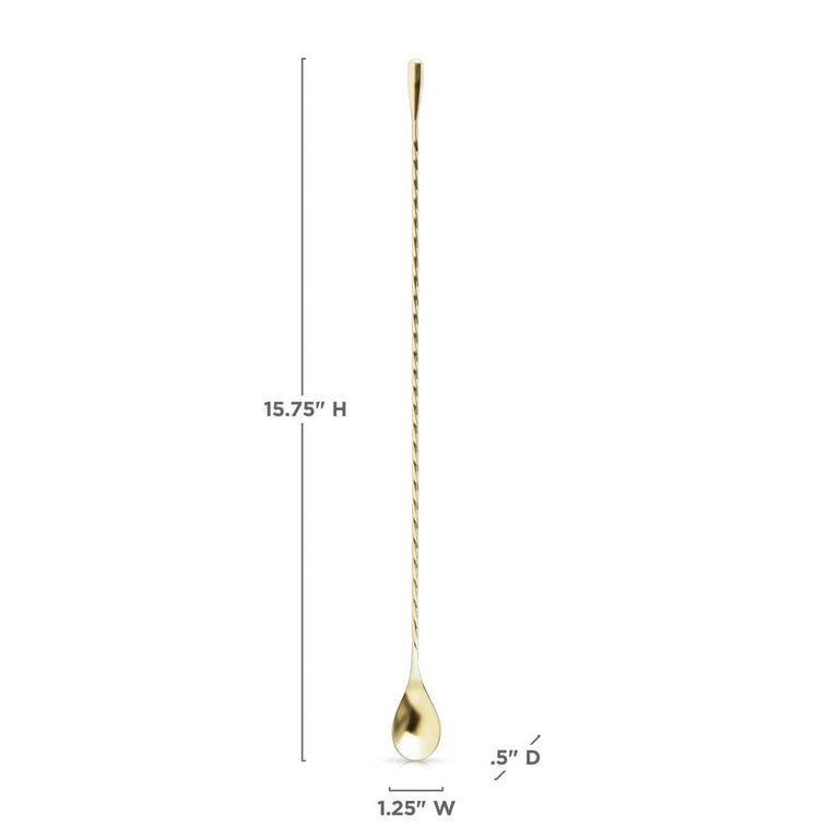 GOLD WEIGHTED BARSPOON | COCKTAIL ENTERTAINING