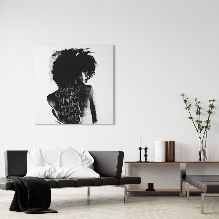 To Write Graffiti on Her Back by Addison Jones | stretched canvas wall art