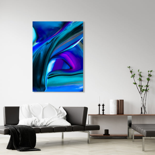 Movement in Blue 9117 by Addison Jones | stretched canvas wall art