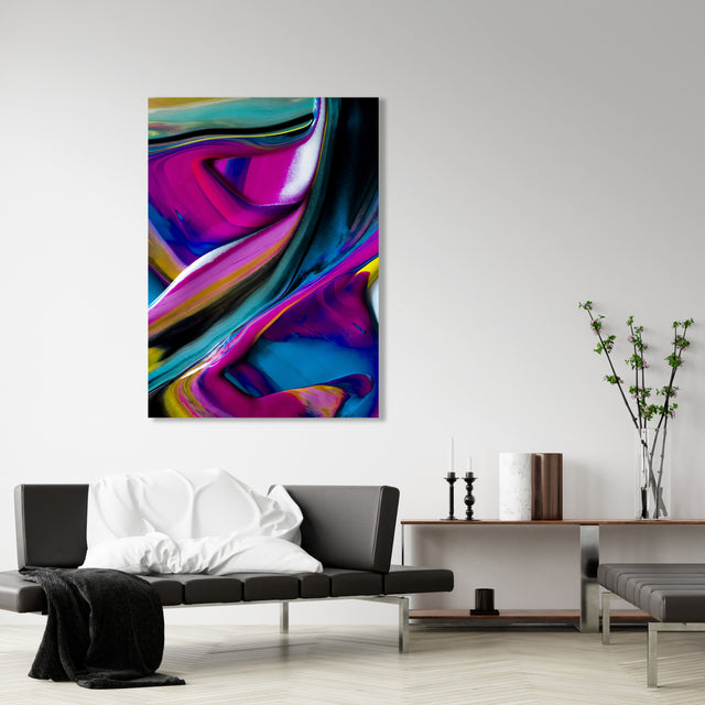 Movement in Purple 9116 by Addison Jones | stretched canvas wall art