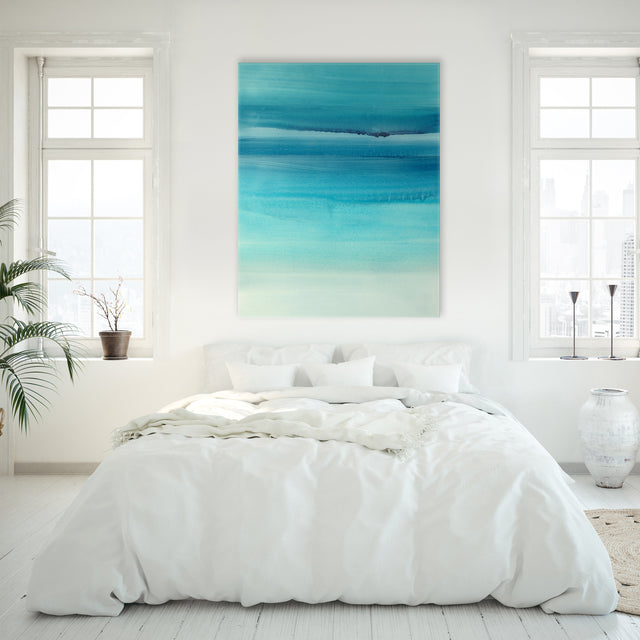 Clear Blue II by Barclay Butera | stretched canvas wall art