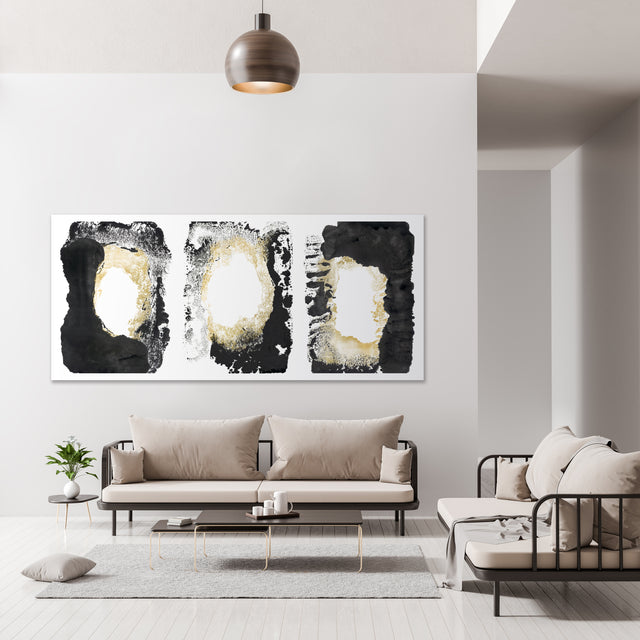 how wonderful it is triptych by FORM Design Studio | stretched canvas wall art