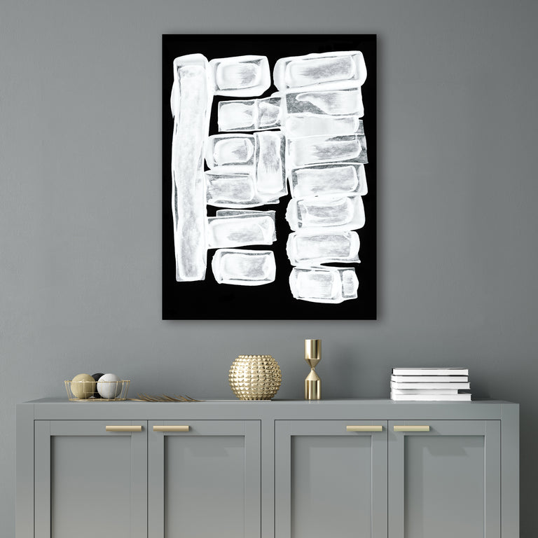 study in white II by FORM Design Studio | stretched canvas wall art