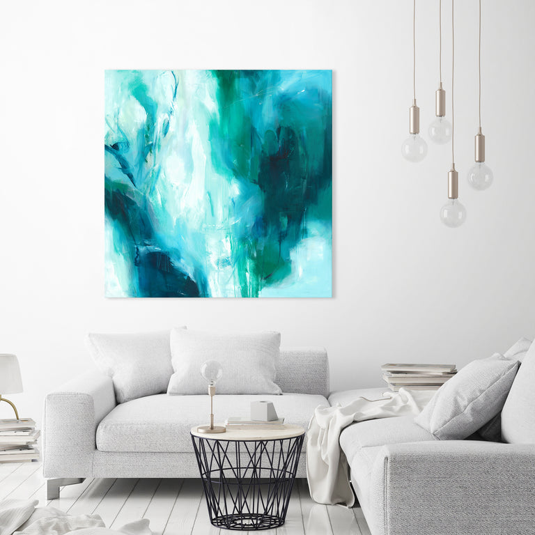 Falling into Your Blue by Giselle Kelly | stretched canvas wall art