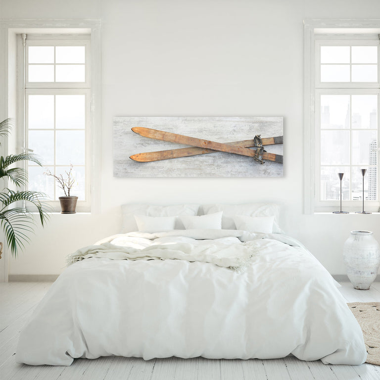 Ski Holiday by Jean Kenna | stretched canvas wall art