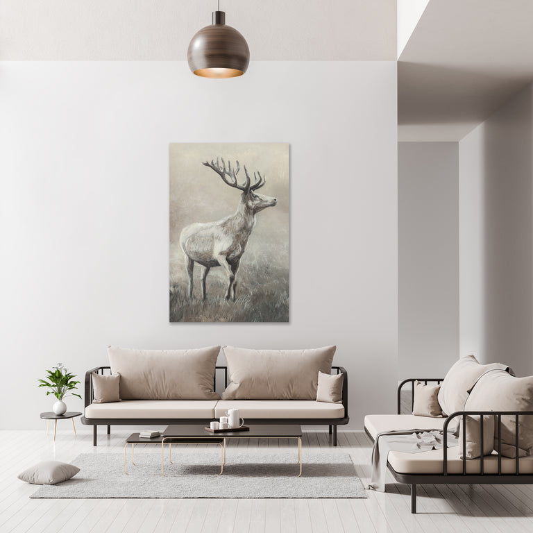 Stag King by Jacob Lincoln | stretched canvas wall art