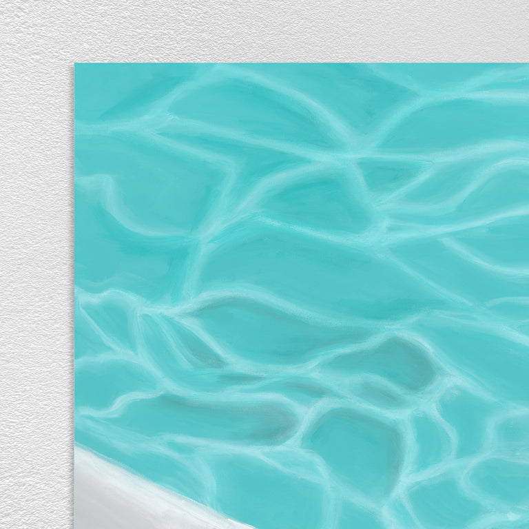 Relaxing Poolside by Makai Howell | stretched canvas wall art