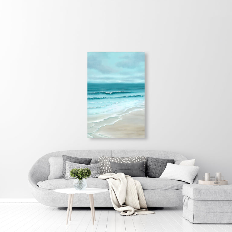 Sunrise in HB by Makai Howell | stretched canvas wall art