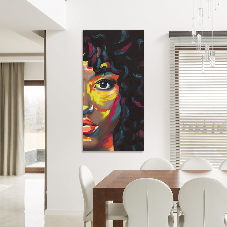 Vibrant Portrait II by Makai Howell | stretched canvas wall art