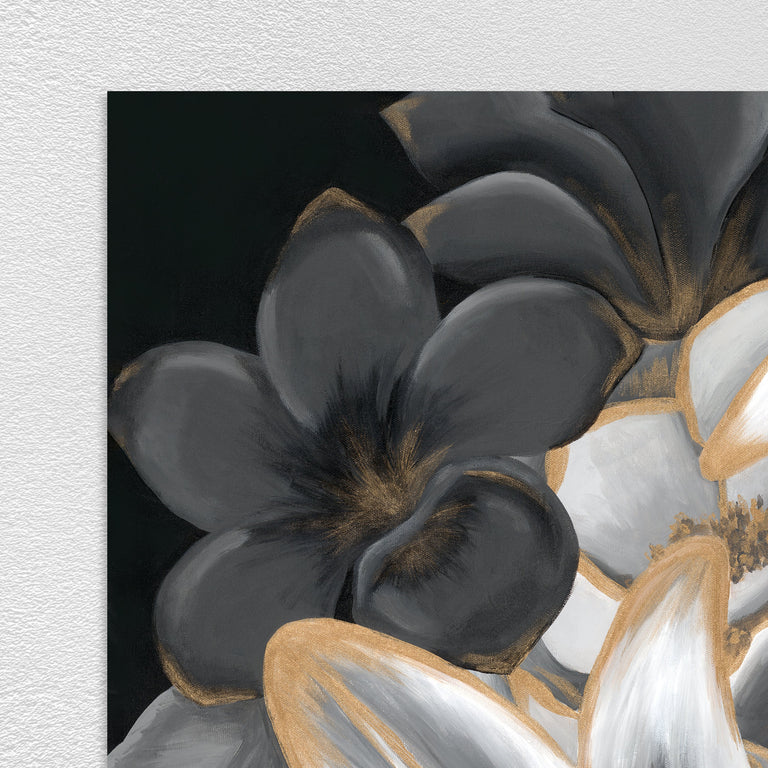 Monochrome Lily by Makai Howell | stretched canvas wall art