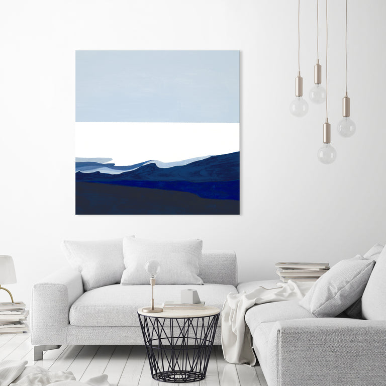Deep Blue Flow I by Sara Brown | stretched canvas wall art
