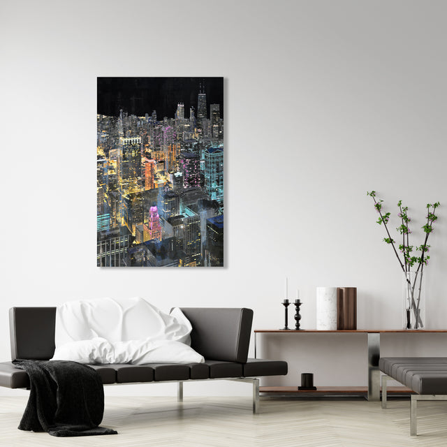 Starry Chicago I | stretched canvas wall art