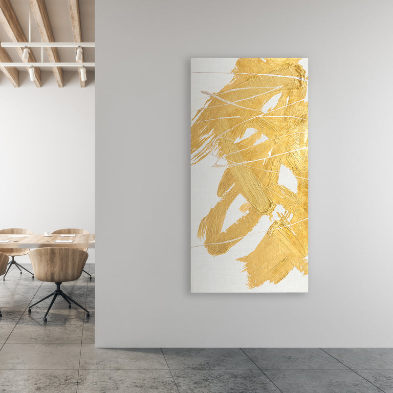 Golden Whirlwind I by Beverly Fuller | stretched canvas wall art