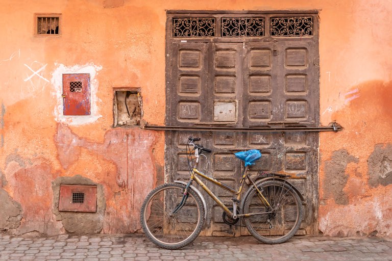 Marrakech Bike by Richard Silver | stretched canvas wall art
