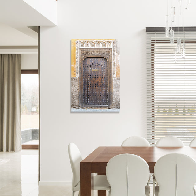 Marrakech Orange Door by Richard Silver | stretched canvas wall art