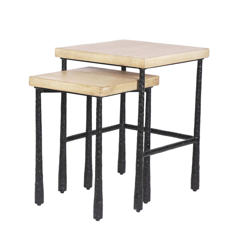 VALEA SQUARE SIDE TABLE (SET OF 2) | TABLES