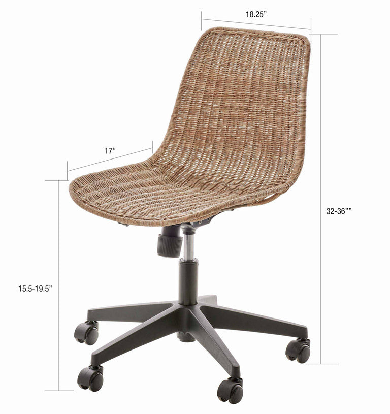 ORMOND TASK CHAIR-NATURAL