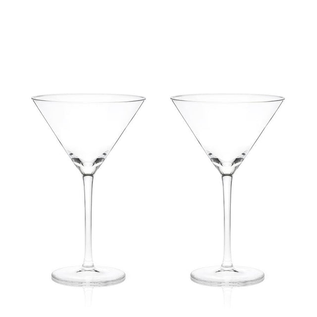 STEMMED CRYSTAL MARTINI GLASSES | COCKTAIL ENTERTAINING