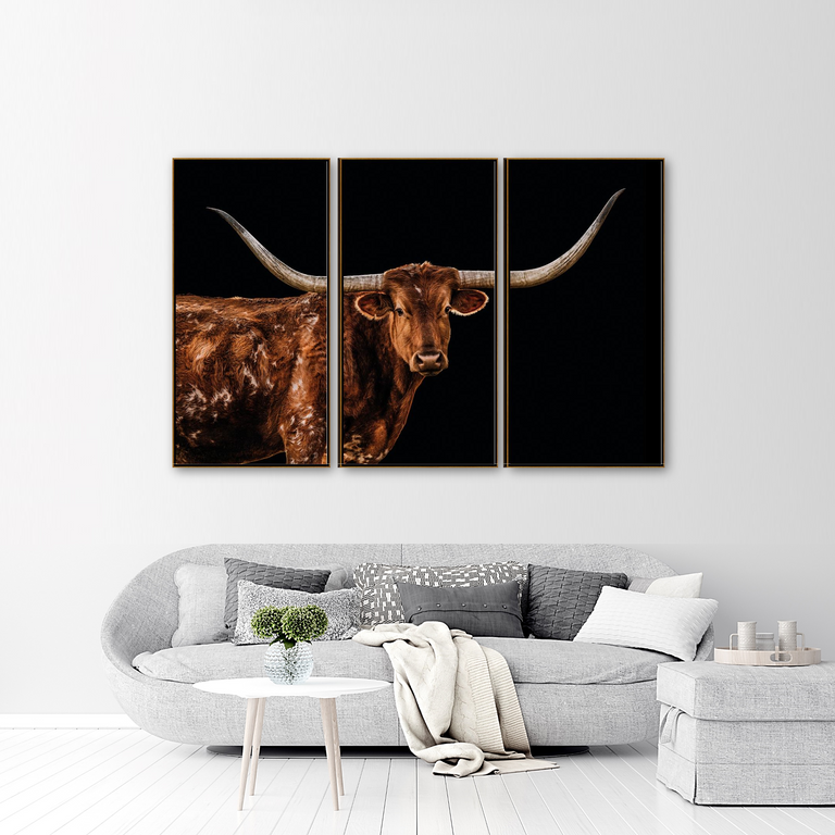 Bigger in Texas Triptych by Adam Mowery