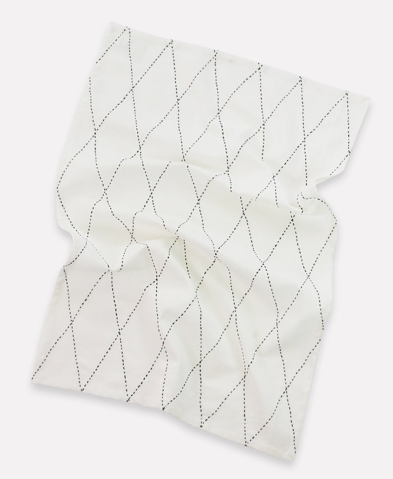 BONE WHITE TEA TOWELS (INDIA)