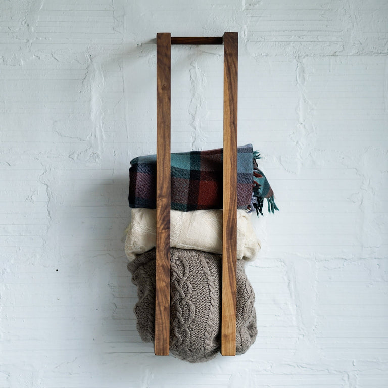 Blanket Wall Rack by Iron Roots Designs | made in Berkeley, CA