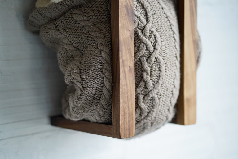 Blanket Wall Rack by Iron Roots Designs | made in Berkeley, CA