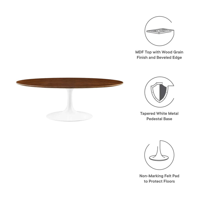 LIPPA WOOD OVAL COFFEE TABLE | LIVING ROOM