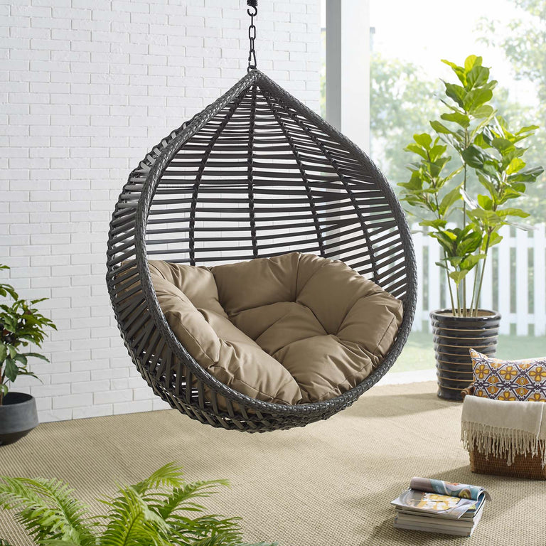 GARNER TEARDROP OUTDOOR PATIO SWING CHAIR WITHOUT STAND