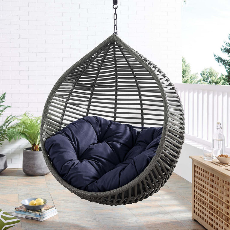 GARNER TEARDROP OUTDOOR PATIO SWING CHAIR WITHOUT STAND