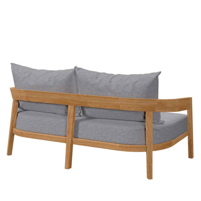 BRISBANE TEAK WOOD OUTDOOR PATIO LOVESEAT