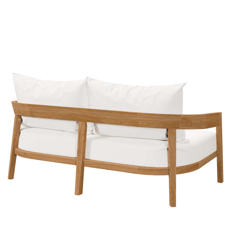 BRISBANE TEAK WOOD OUTDOOR PATIO LOVESEAT