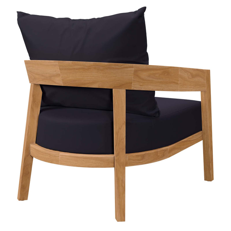 BRISBANE TEAK WOOD OUTDOOR PATIO ARMCHAIR