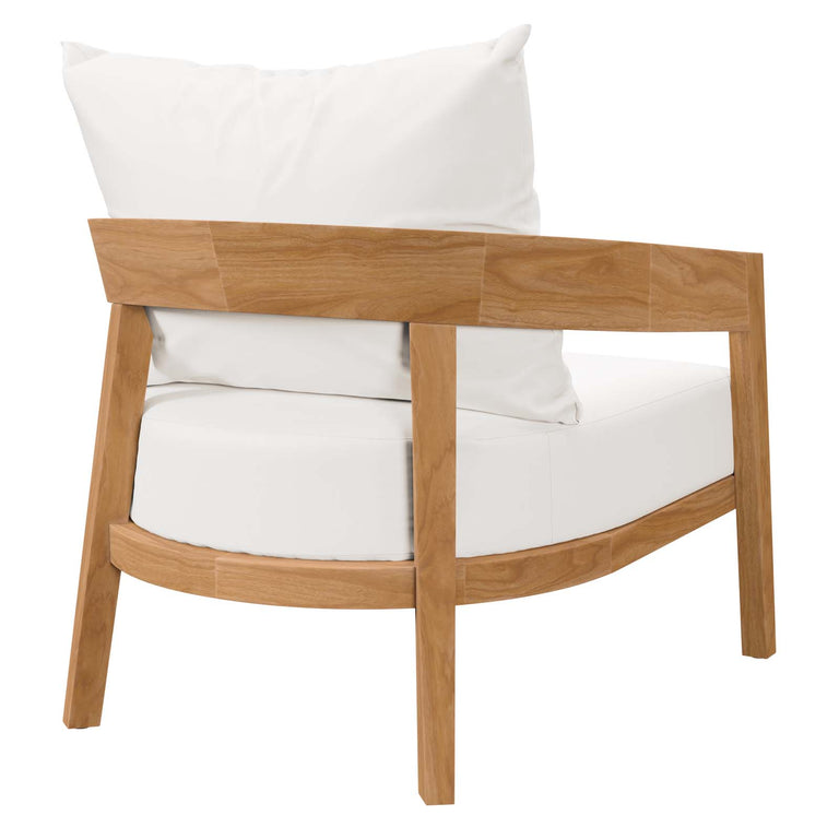 BRISBANE TEAK WOOD OUTDOOR PATIO ARMCHAIR