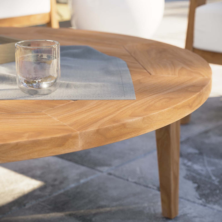 BRISBANE TEAK WOOD OUTDOOR PATIO COFFEE TABLE