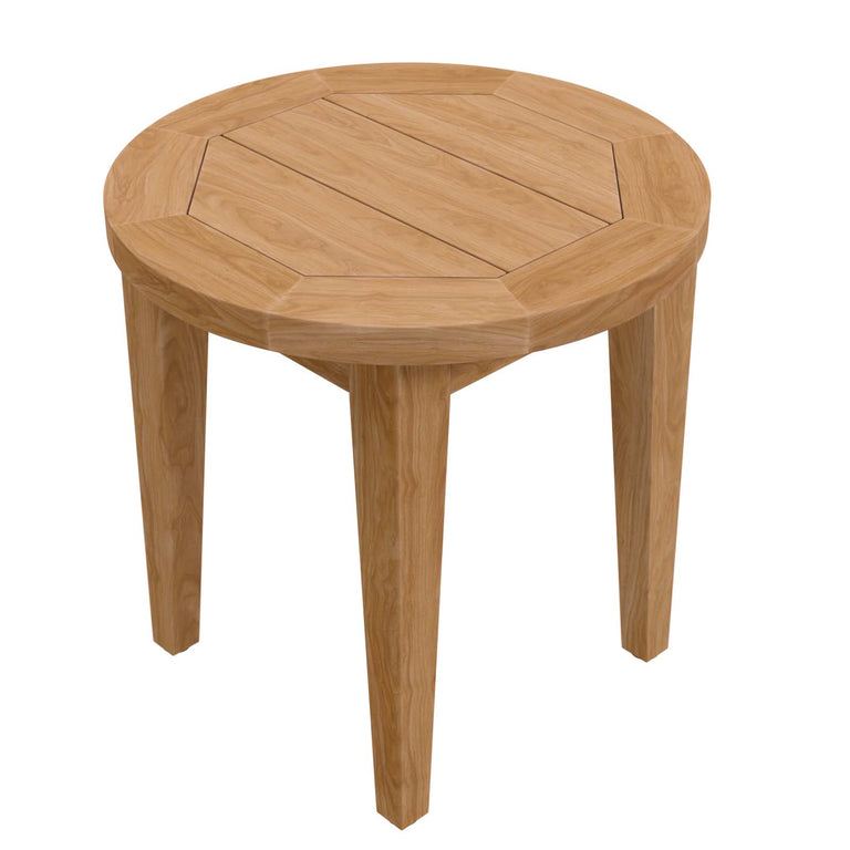 BRISBANE TEAK WOOD OUTDOOR PATIO SIDE TABLE