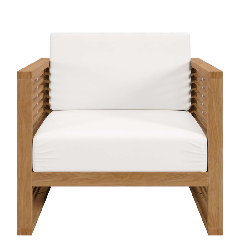 CARLSBAD TEAK WOOD OUTDOOR PATIO ARMCHAIR