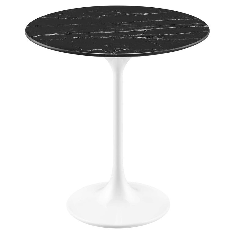 LIPPA ROUND FAUX MARBLE SIDE TABLE | LIVING ROOM