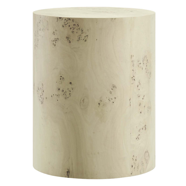 COSMOS ROUND BURL WOOD SIDE TABLE | LIVING ROOM