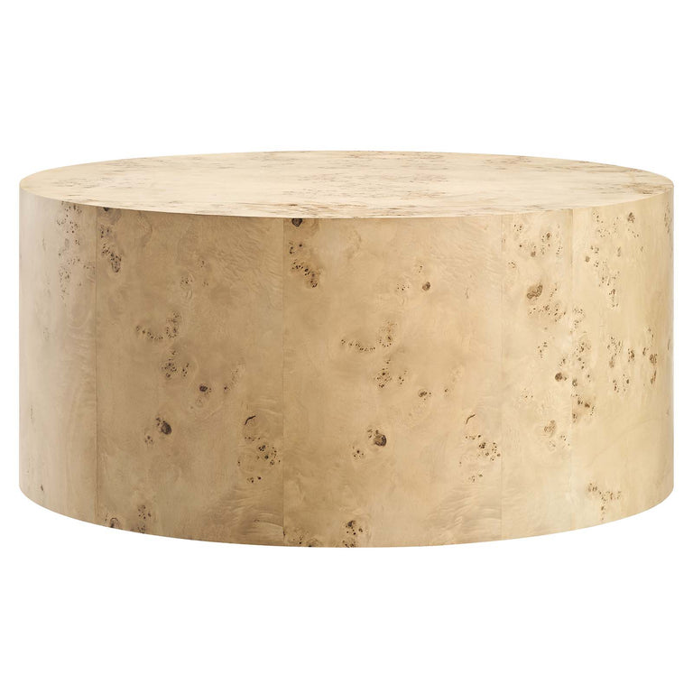 COSMOS ROUND BURL WOOD COFFEE TABLE | LIVING ROOM
