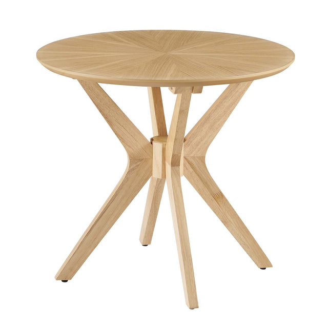 CROSSROADS 24” ROUND WOOD SIDE TABLE | LIVING ROOM