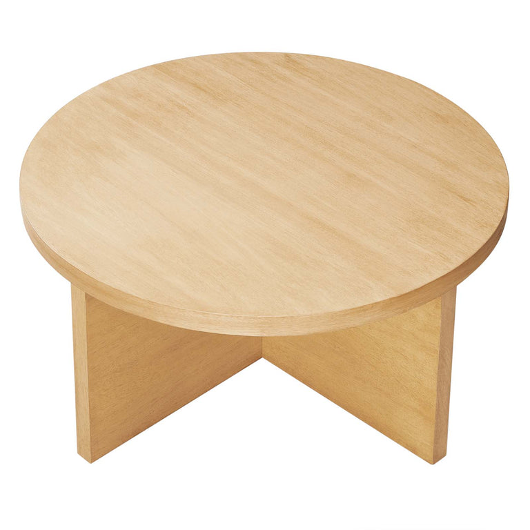 SILAS ROUND WOOD COFFEE TABLE | LIVING ROOM