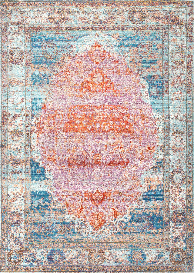 ELLE VINTAGE MEDALLION BLUE | RUGS