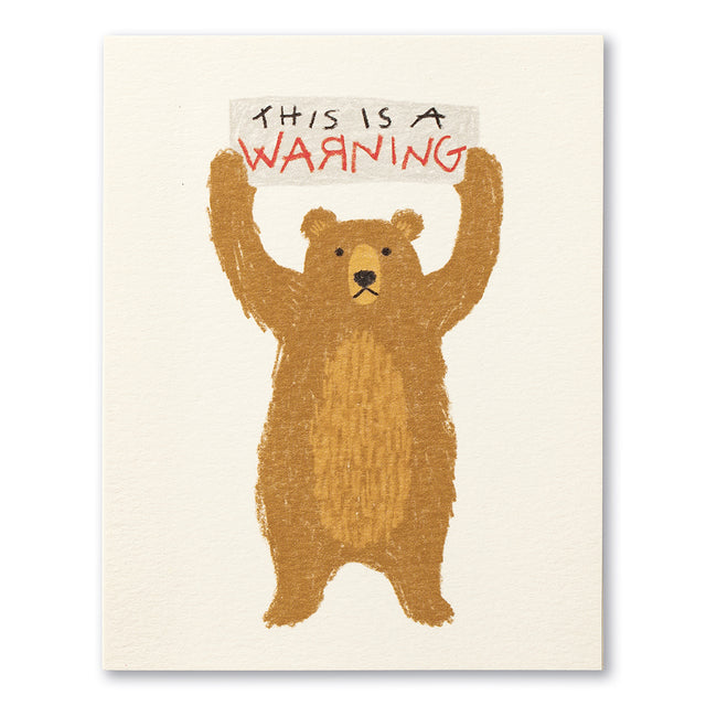 This is a warning  | GREETING CARD - THANK YOU 
